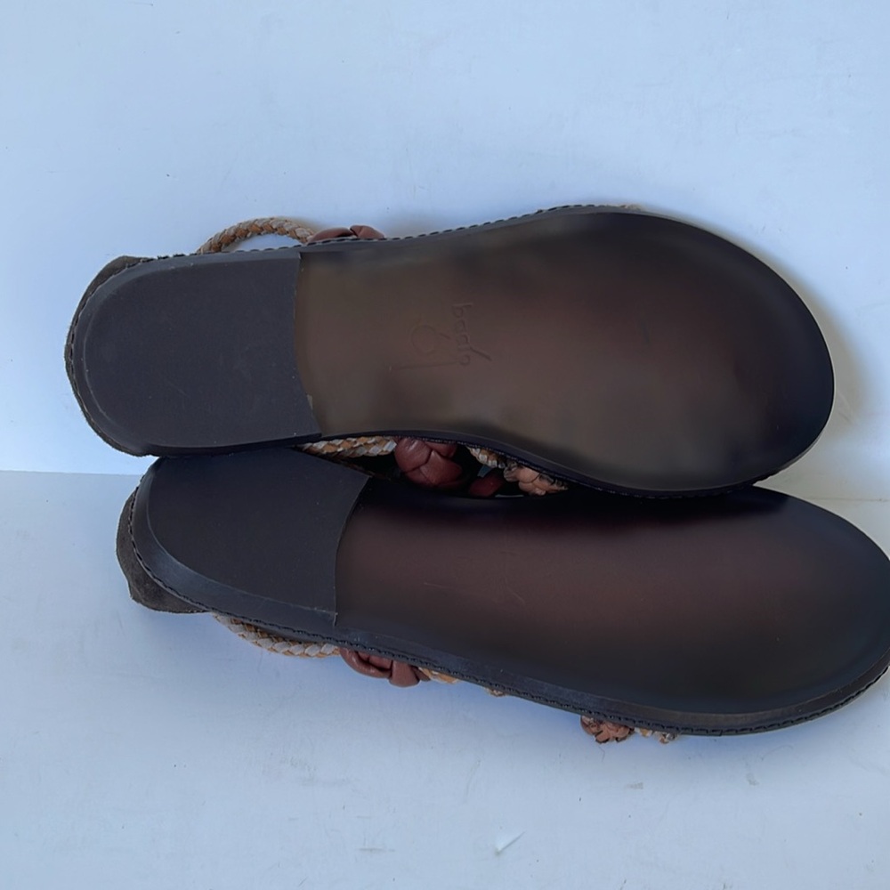 Bacio 61 Womens Leini Ankle Wrap Leather Sandals 9M - Picture 8 of 9